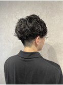 刈り上げ×メンズパーマ