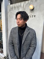 リール(rire)&nbsp;rireニュアンスパーマカルマパーマベリーショートダークアッシュ