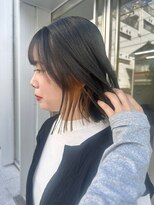 カケル(×.)&nbsp;イヤリングカラー/隠せるハイトーン/パツッとボブ