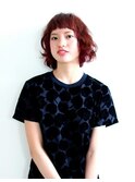 ほつれウェーブがかわいいクールレッドロブ！
