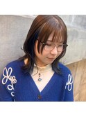 10代20代30代/インナーカラー/レイヤー/姫カット/デザインカラー