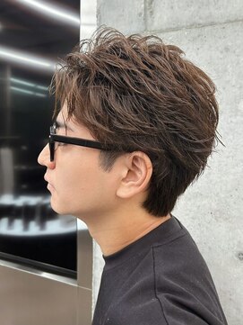 フィフス 仙台(fifth) 仙台メンズフェザーパーマセンターパートニュアンス毛流れ強め◇