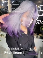 イエナ 渋谷(IENA)&nbsp;デザインカラーケアブリーチダブルカラーパープルカラー