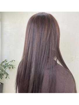 アルファ インタラクティブ エム フラワー(ALUFA interactive.M Flower) 縮毛矯正ロングコスメストレート髪質改善ココアベージュ