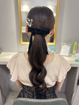 ヘアアレンジメント ボガスティーズ 川崎店(Hair arrangement Vogusty's) タイトポニーテール
