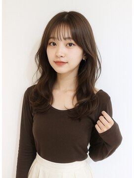 ゲイン(Gain) 大人上品ロングレイヤー×透け感シースルーバング