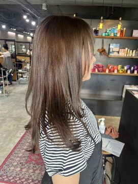 【札幌円山】ミントベージュ/ロングレイヤー/艶ロング