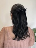 #お呼ばれヘアアレンジ #透明感カラー