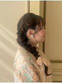 編みおろしアレンジ