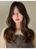ハイライトバレイヤージュダブルカラーケアブリーチ20代30代