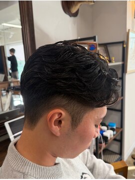 メゾンフォーメン 心斎橋店(Maison for men) ラルフカール/ニュアンスパーマ/フェザーパーマ/ビジネスヘア