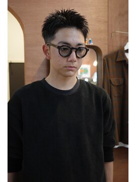 エディ(Edy) メンズスパイキーショート刈り上げ眉毛カットジェットモヒカン