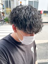 エルマーク 神戸元町(L-MARK)&nbsp;波巻きツイスパ/サーフカール/メンズ/men's/フェザーパーマ/眉毛