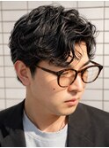 大人メンズのマッシュカット★無造作パーマ