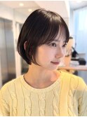 コンパクトショートカット丸みショートくびれショートボブ表参道
