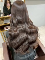 オズ 郡山桑野店(OZ) 黒髪ボブルフネビージュ小顔ワンレン