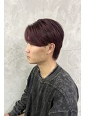 赤髪センターパート