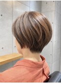 40代50代の大人丸みボブ×プレミアムカラー