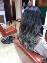 スパイスヘアメイク(SPICE hair make)&nbsp;シルバーアッシュグラデーション