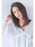 【中山啓祐 】ミディアムナチュラルストレート☆透明感カラ-