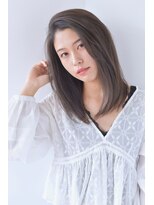 ランプヘアーデザイン(LAMP HAIR DESIGN) 【中山啓祐 】ミディアムナチュラルストレート☆透明感カラ-