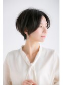 20代30代大人可愛いツヤ感ブランジュハンサムショート