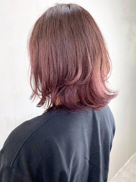 アルバム 銀座(ALBUM GINZA) ラベンダーボブ_スリークボブ厚めバングローライト_ba286912