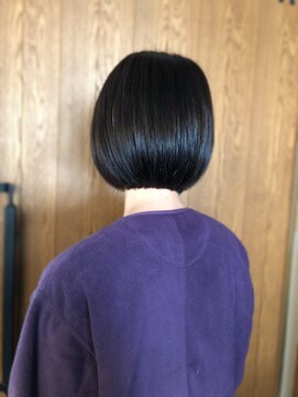 ヘアホスピタル ファニーフェイス(HAIR HOSPITAL funny face) ショートからの伸ばしかけにも♪暗めカラーデザインカラー倉敷