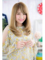 ミック ヘアアンドメイク アップ 駒込店(miq Hair&Make up) ハイトーンカラーおフェログラデーションロングc1