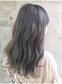 20代30代大人可愛い◎透明感グレージュカラー×ゆるふわパーマ