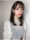 テラコッタ/韓国風ヨシンモリ/流れるレイヤー/前髪カール[銀座]