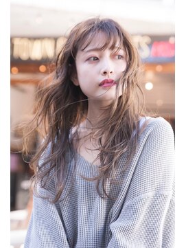 オースティン 流山おおたかの森(AUSTIN) 大人かわいい前髪セシルカットココアブラウンフリンジウェーブ