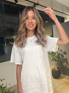 メリー オオサカ(Merly Osaka) フェイスフレーミング×バレイヤージュ_natural beige_