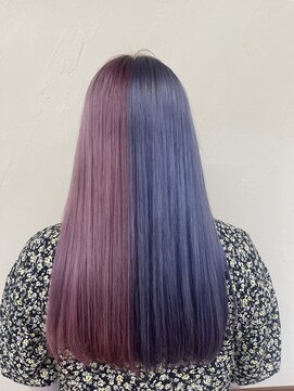 レジスタヘアーワークス (REGISTA hair works) ブルーラベンダー×ラベンダーピンク♪