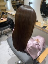 イオエ 梅田(ioe)&nbsp;外ハネボブ /ミディアムストレート /ニュアンスカラー/髪質改善