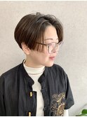 20代30代40代小顔ハンサムショートアッシュグレージュ大人刈上げ