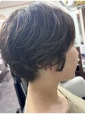 ショートヘア パーマ ラフウェーブ  ゆるカール