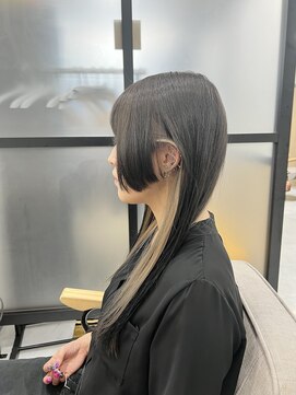 ミエル ヘア 新宿(miel hair) インナーカラー／ホワイトベージュ【新宿】