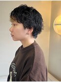 無造作パーマのショートスタイル/ショートカット/ショートパーマ