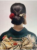 成人式卒業式結婚式におすすめタイトシニヨンまとめ髪