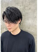 波巻きツイストスパイラルパーマ/フェザーパーマ/眉毛/メンズ