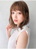 前髪20代30代40代◎ナチュラルカール結べるボブ#292f0225