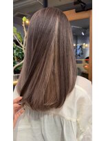 ミチ ノア(mich-nor-)&nbsp;アンブレラカラー/くすみベージュ/デザインカラー