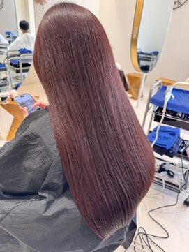 トワ 仙台店(toi) 【ブリーチなしダブルカラー】ピンクブラウン【菊池ムサシ】