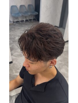 オム ブランシェ(HOMME BLANCHE’) 【KAZUKI】色気ある茶髪フェザー感