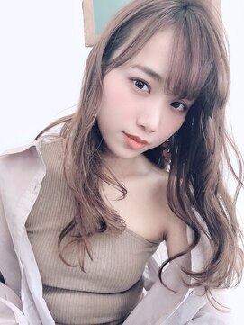 ベルヘアーデザイン 堺東(Belle hair Design) 韓国風レイヤーカットオリーブグレージュ堺東20代30代40代