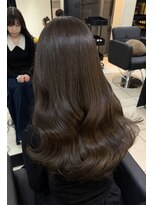 アクアオモテサンドウ(ACQUA omotesando)&nbsp;☆ブリーチなしヘーゼルブラウンココアブラウンハッシュカット