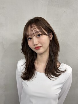 ポール 行徳店 ゆる巻きで小顔魅せ!シフォンベージュ×お顔まわりカット