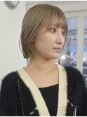【SANA】ミニボブ×ミルクティーベージュ