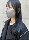 【鶴見】ネイビーブラック　ブルーブラック/レイヤーカット